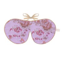 Velvet Lined Lavender Sleep Mask Lilac Bloom Silk Brocade - Holistic Silk